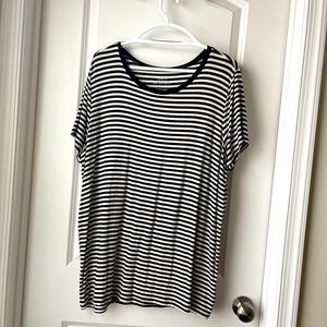 Torrid Black &White Stripped T-shirt